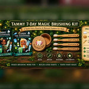 Tammy 7-Day Magic Brushing Kit for Kids – Tooth Fairy Routine & Reward System